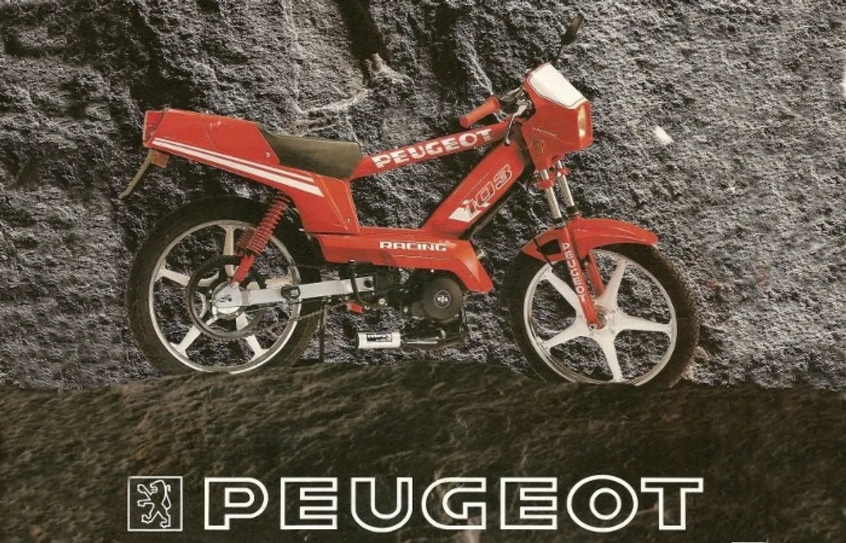 Publicités de Peugeot 103 RCX