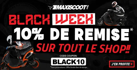 Black Week Maxiscoot : -10 % sur vos pièces mobylette